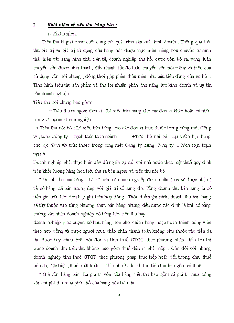 image for page Hạch toán tiêu thụ hàng hóa và xác định kết quả tiêu thụ ở Công Ty Thực phẩm Miền Bắc