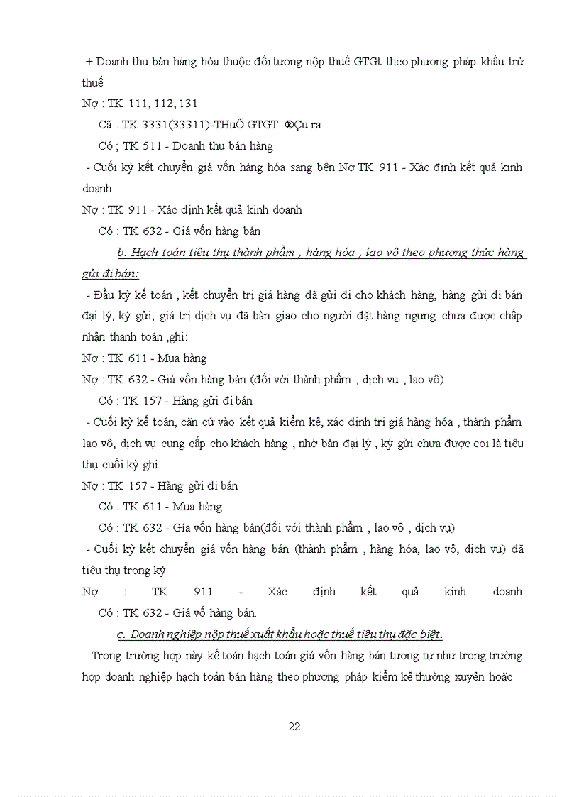 image for page Hạch toán tiêu thụ hàng hóa và xác định kết quả tiêu thụ ở Công Ty Thực phẩm Miền Bắc