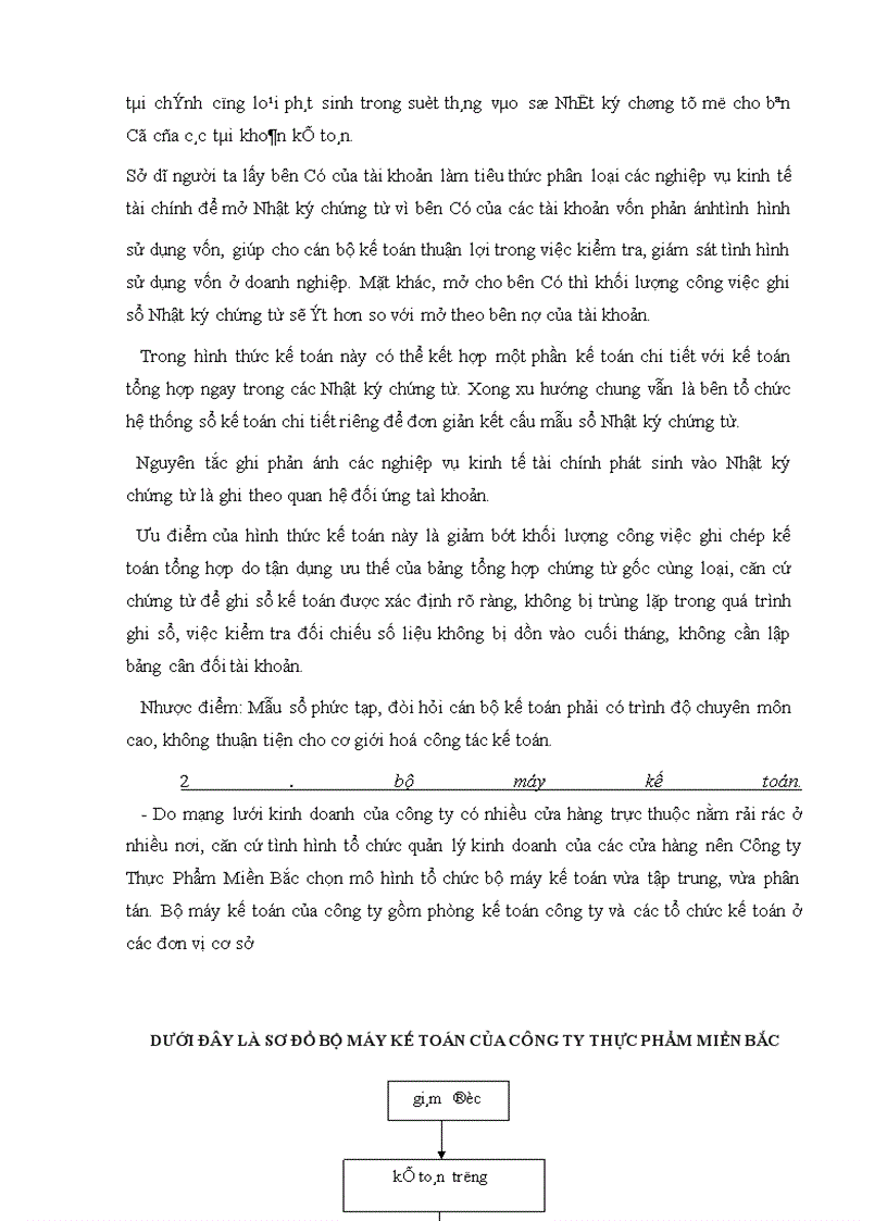 image for page Hạch toán tiêu thụ hàng hóa và xác định kết quả tiêu thụ ở Công Ty Thực phẩm Miền Bắc