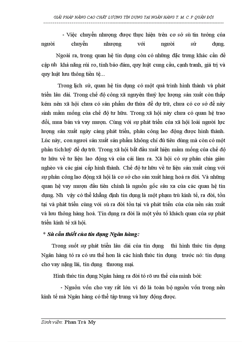 image for page Giải pháp nâng cao chất lượng tín dụng tại Ngân hàng thương mại cổ phần Quân đội