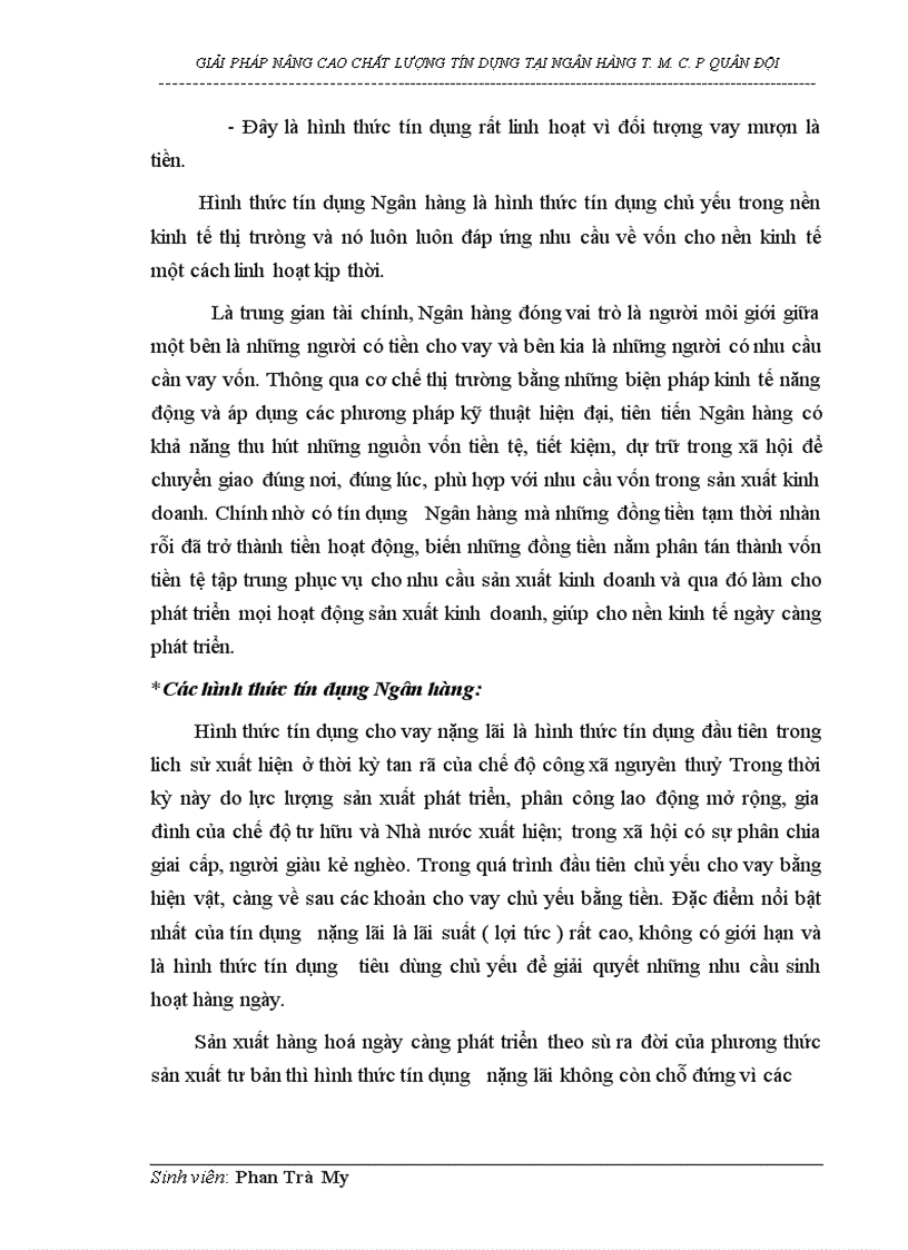 image for page Giải pháp nâng cao chất lượng tín dụng tại Ngân hàng thương mại cổ phần Quân đội