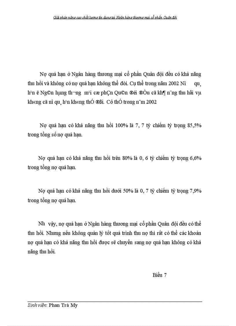 image for page Giải pháp nâng cao chất lượng tín dụng tại Ngân hàng thương mại cổ phần Quân đội