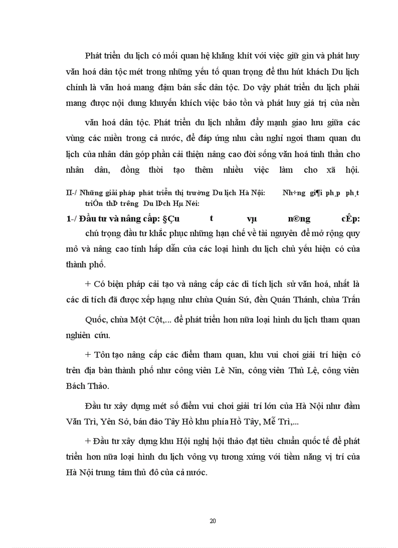 image for page Phát triển thị trường Du lịch Hà Nội