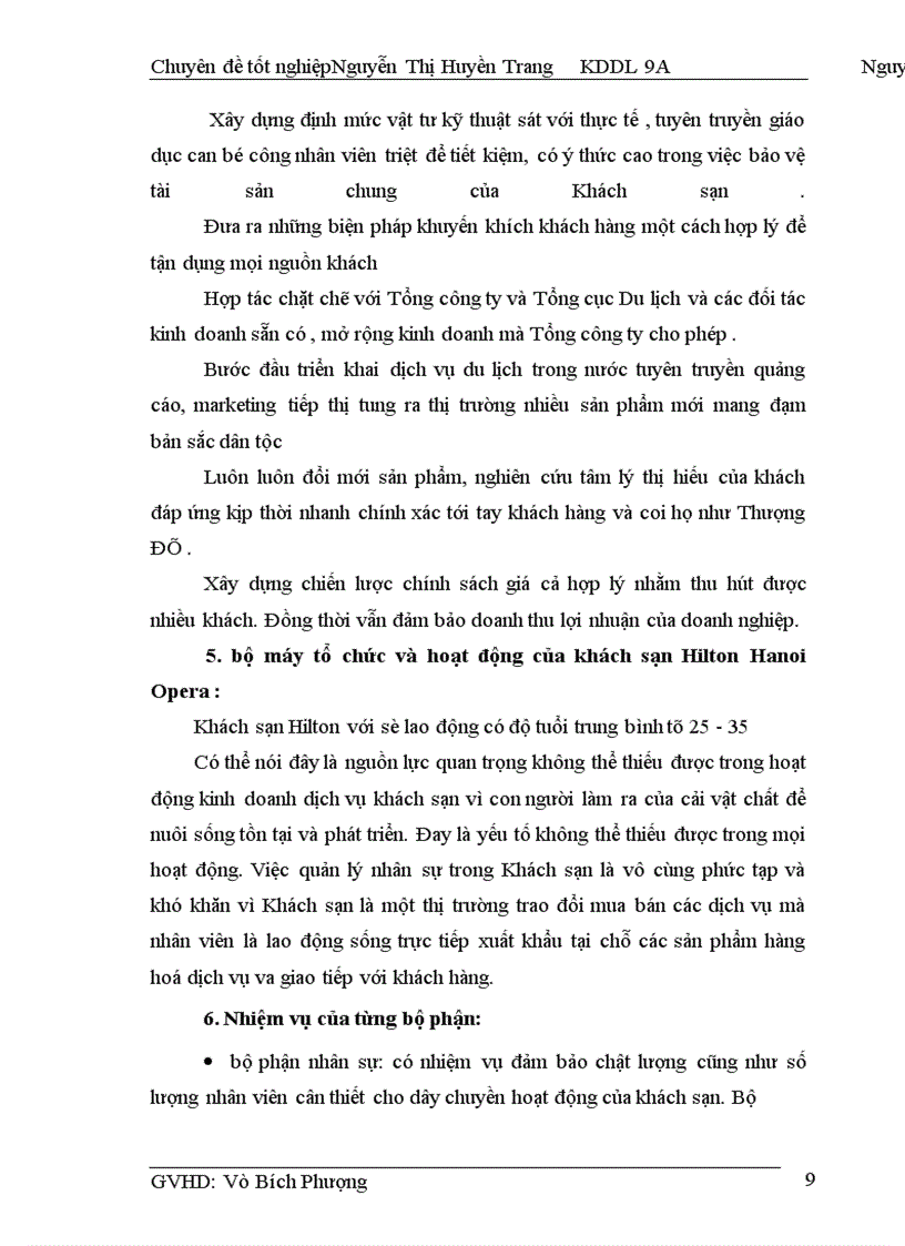 image for page Nghiệp vụ phục vụ buồng tại khách sạn Hilton Hanoi Opera II