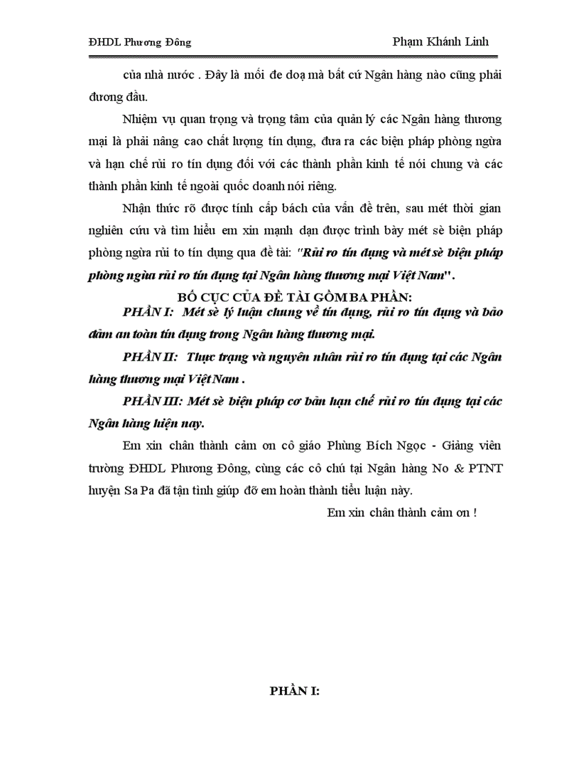 image for page Rủi ro tín dụng và một số biện pháp phòng ngừa rủi ro tín dụng tại Ngân hàng thương mại Việt Nam