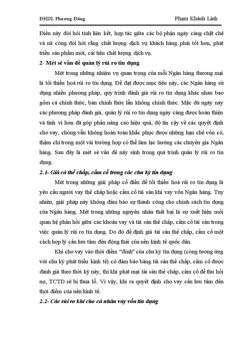 image for page Rủi ro tín dụng và một số biện pháp phòng ngừa rủi ro tín dụng tại Ngân hàng thương mại Việt Nam