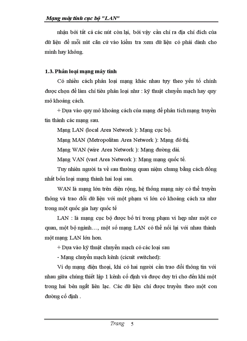 image for page Mạng máy tính c bộ LAN