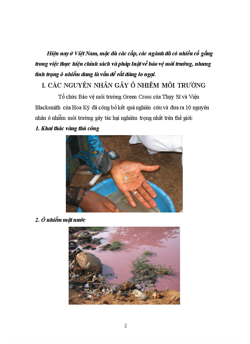 image for page Ônhiễm môi trường trong quá trình phát triển công nghiệp tại Việt Nam