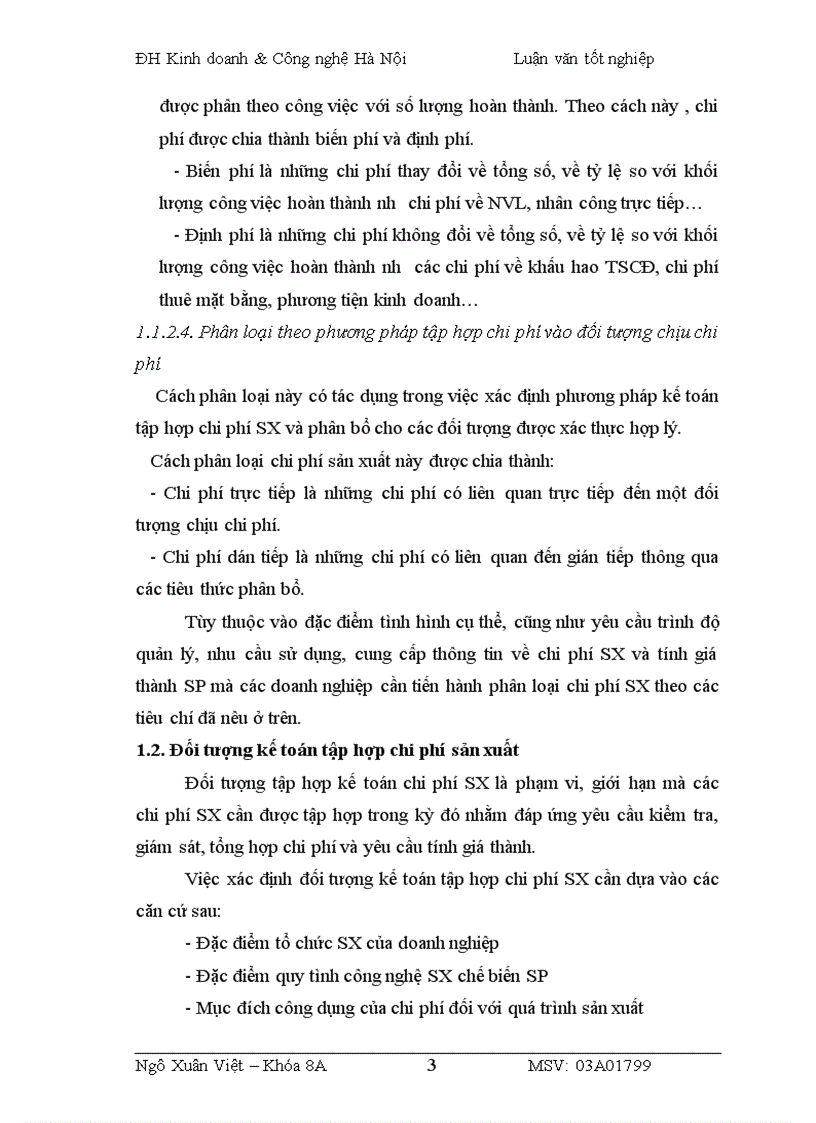 image for page Công tác tập hợp chi phí sản xuất và tính giá thành sản phẩm tại Công ty TNHH TM Việt Hồng