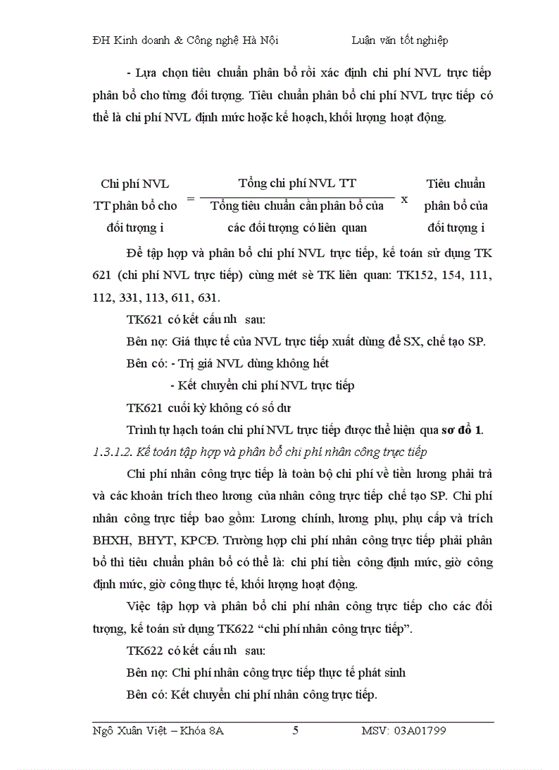 image for page Công tác tập hợp chi phí sản xuất và tính giá thành sản phẩm tại Công ty TNHH TM Việt Hồng