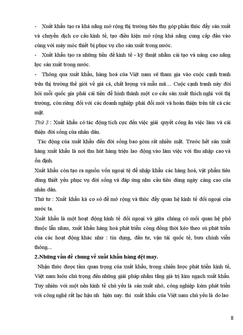 image for page Hoạt động xuất khẩu hàng dệt may của công ty cổ phần may Thăng long_ thực trạng và giải pháp