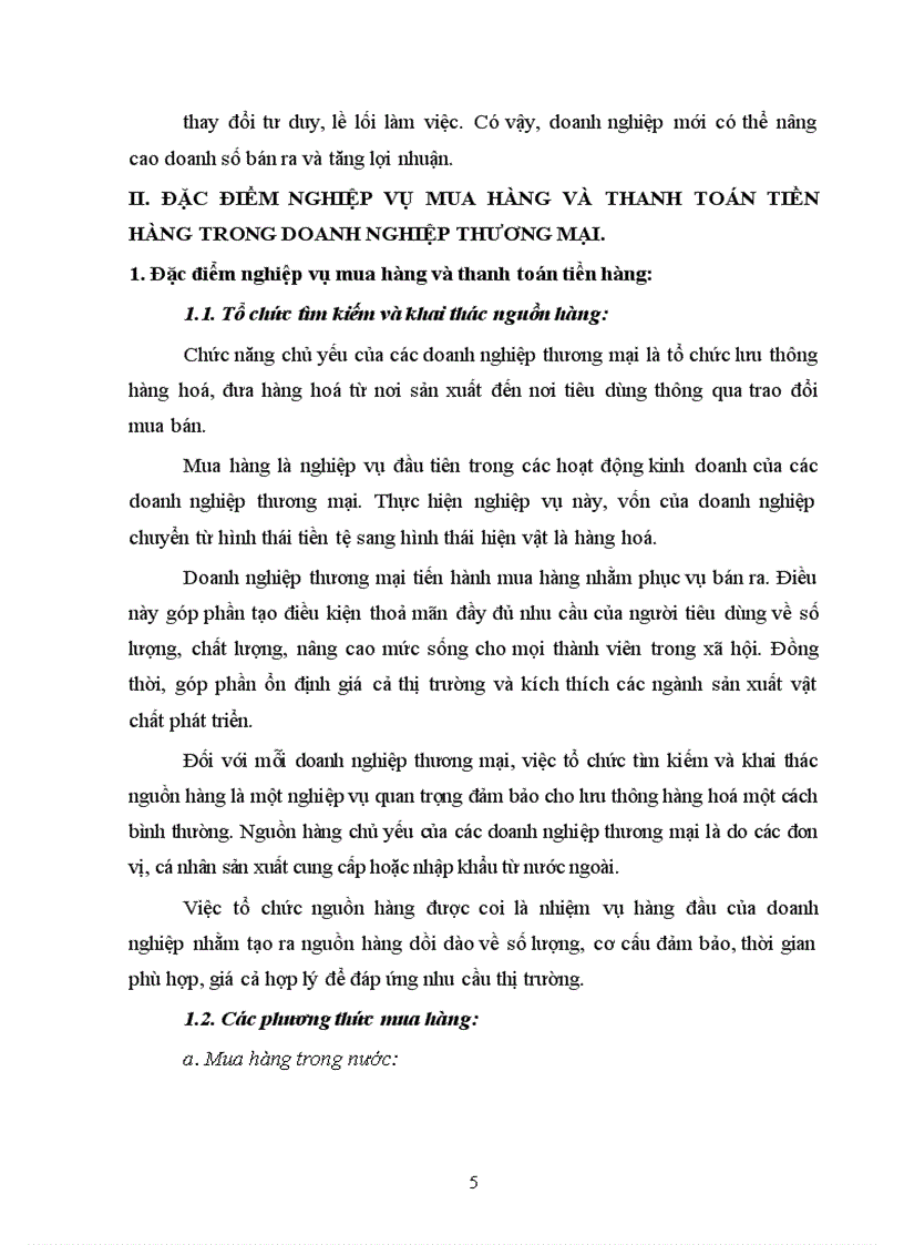 image for page Hoàn thiện kế toán nghiệp vụ mua hàng và thanh toán tiền hàng trong doanh nghiệp thương mại