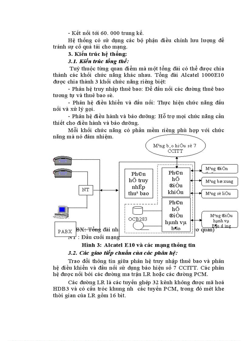 image for page Quá trình thiết lập cuộc gọi nội hạt trong tổng đài Alcatel1000 E10