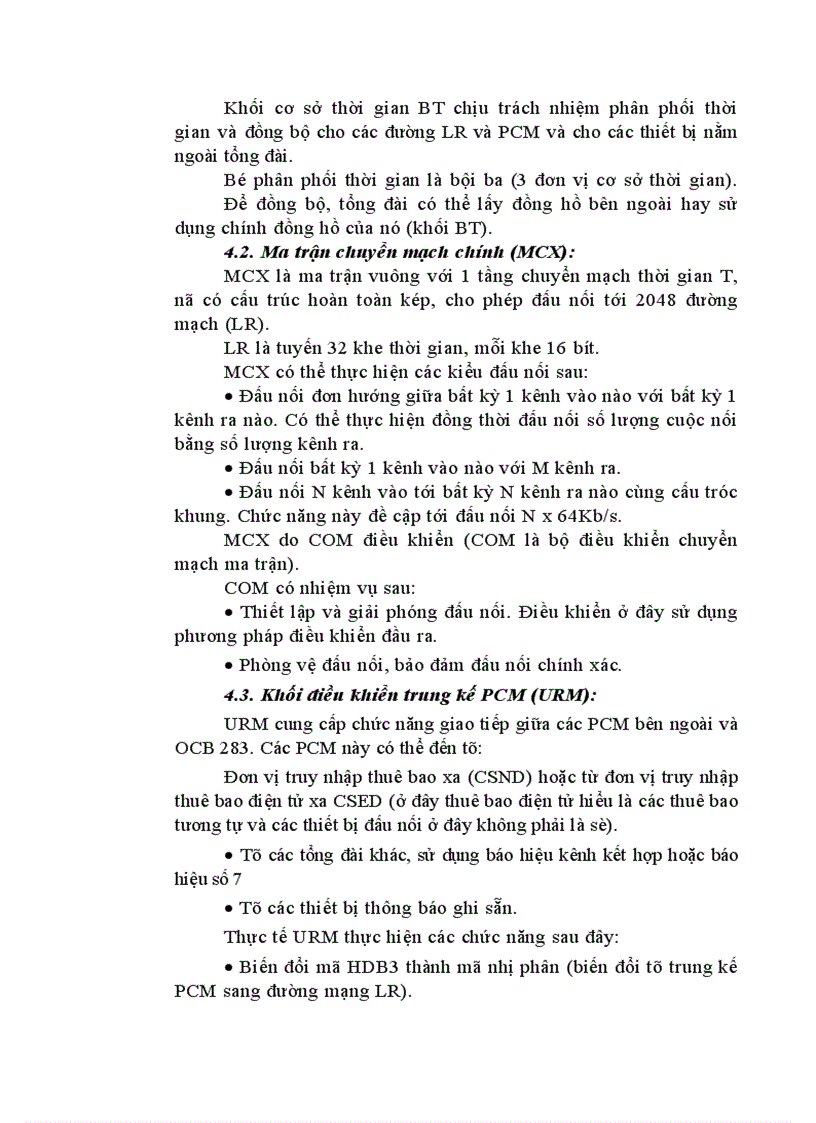 image for page Quá trình thiết lập cuộc gọi nội hạt trong tổng đài Alcatel1000 E10