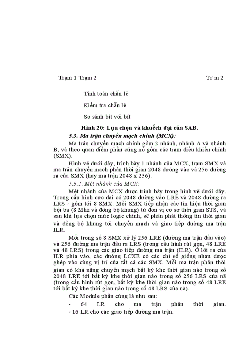 image for page Quá trình thiết lập cuộc gọi nội hạt trong tổng đài Alcatel1000 E10