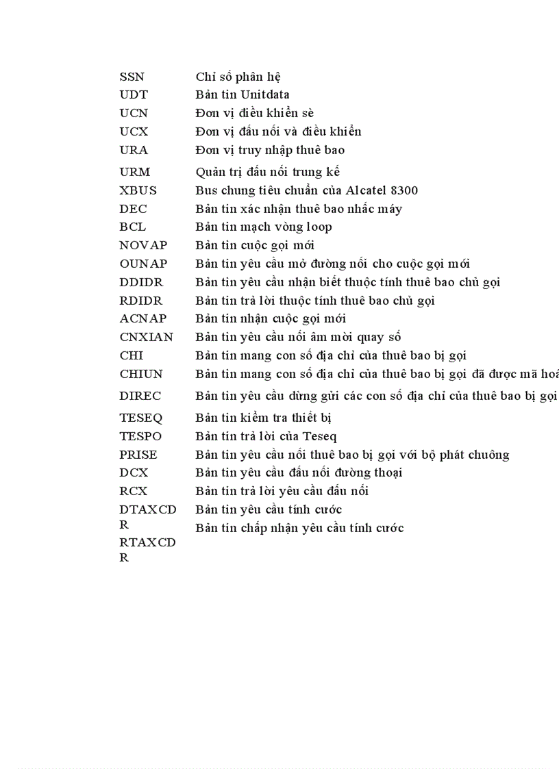 image for page Quá trình thiết lập cuộc gọi nội hạt trong tổng đài Alcatel1000 E10