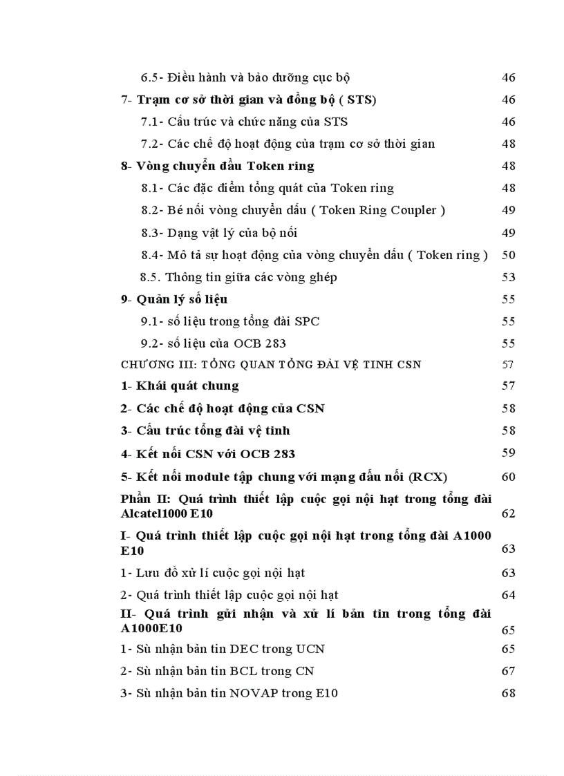 image for page Quá trình thiết lập cuộc gọi nội hạt trong tổng đài Alcatel1000 E10
