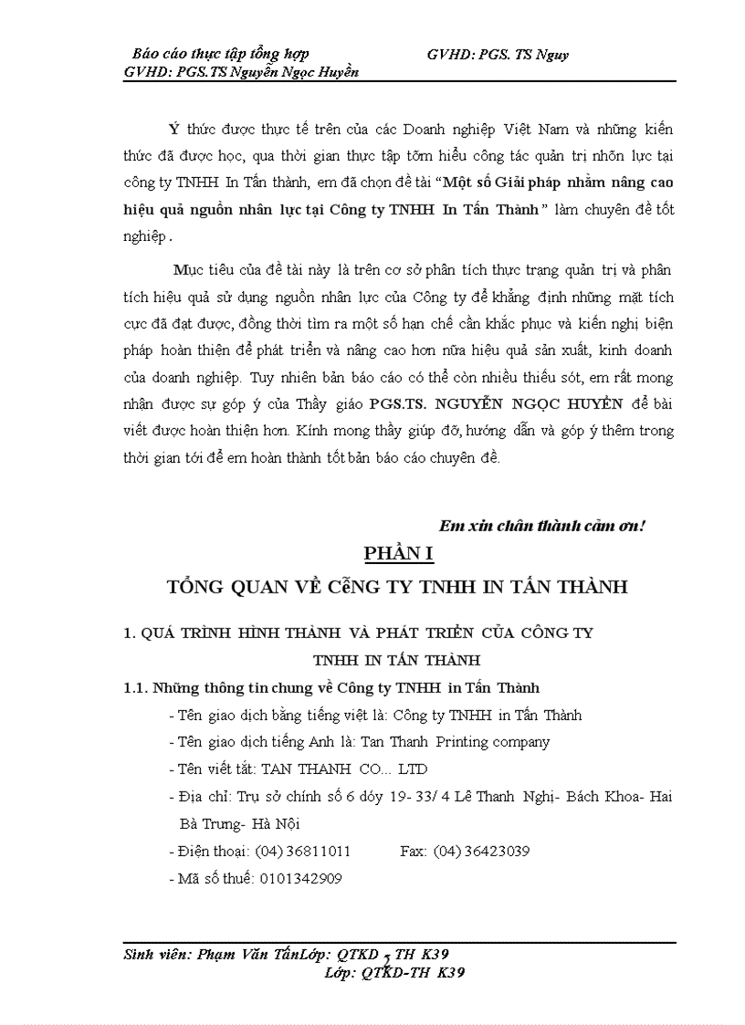 image for page Một số Giải pháp nhằm nâng cao hiệu quả nguồn nhân lực tại Công ty TNHH In Tấn Thành