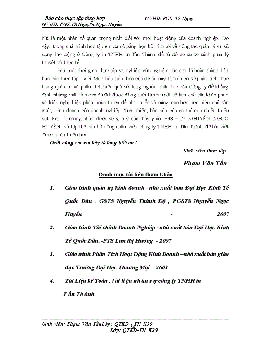 image for page Một số Giải pháp nhằm nâng cao hiệu quả nguồn nhân lực tại Công ty TNHH In Tấn Thành