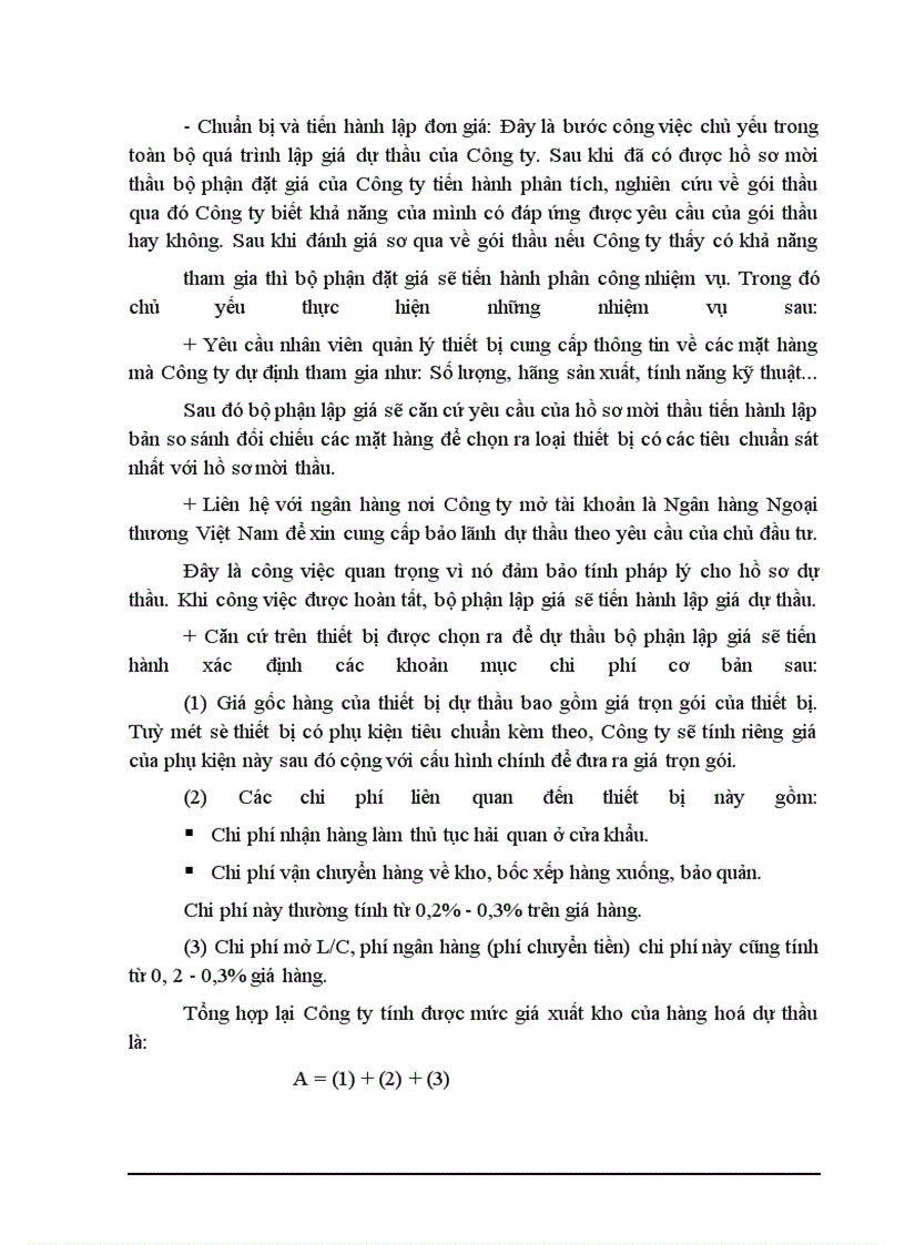 image for page Một số biện pháp nhằm hoàn thiện công tác lập giá dự thầu trong đấu thầu mua sắm thiết bị tại Công ty thiết bị y tế TW1 - Hà Nội