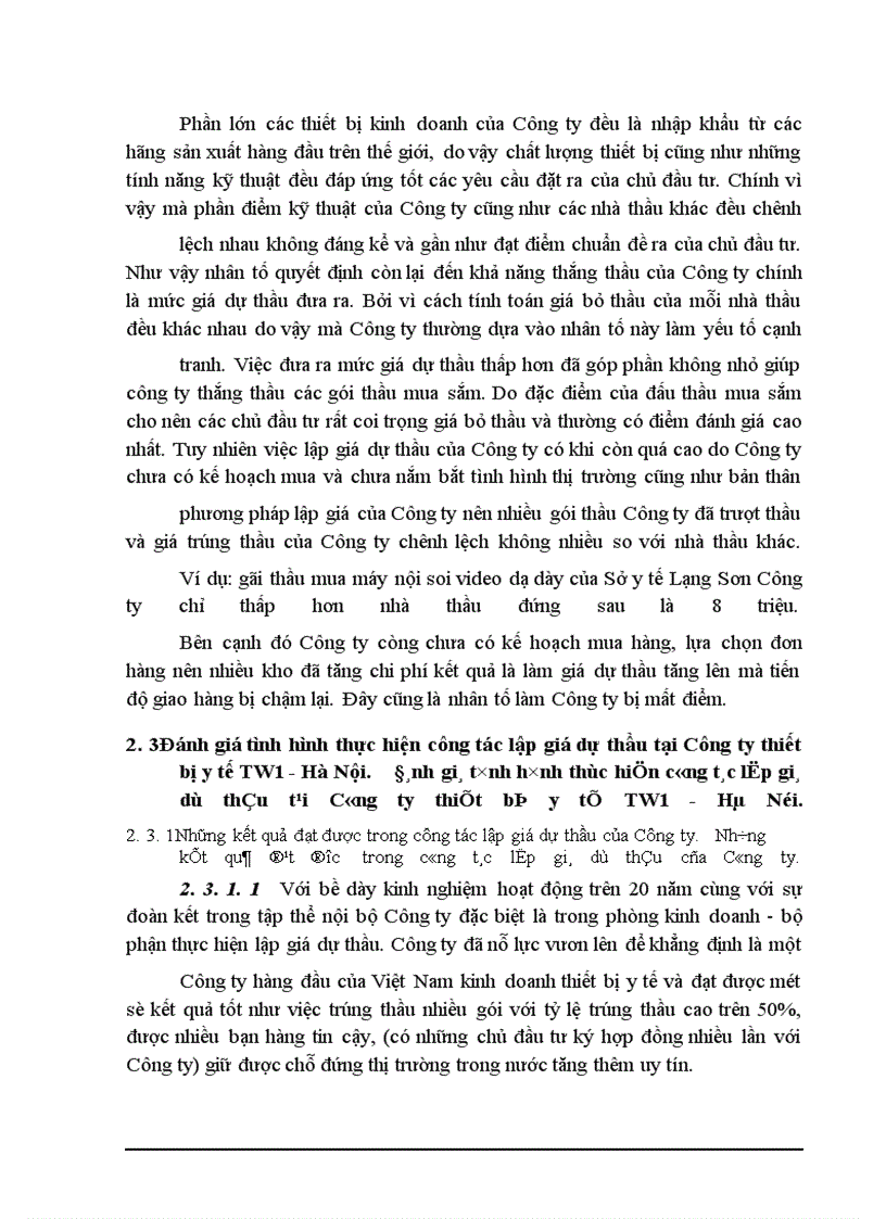 image for page Một số biện pháp nhằm hoàn thiện công tác lập giá dự thầu trong đấu thầu mua sắm thiết bị tại Công ty thiết bị y tế TW1 - Hà Nội