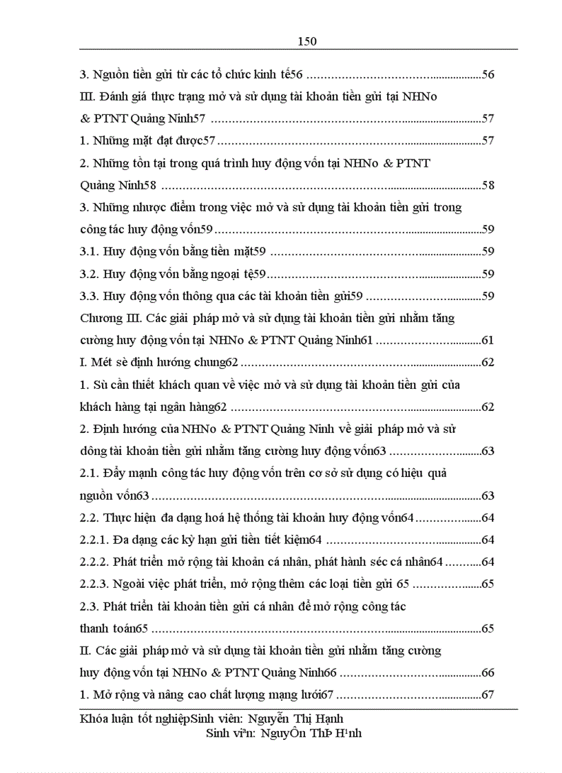 image for page Giải pháp cải tiến mở và sử dụng tài khoản tiền gửi nhằm tăng cường huy động vốn tại Ngân hàng Nông nghiệp và Phát triển Nông thôn Quảng Ninh