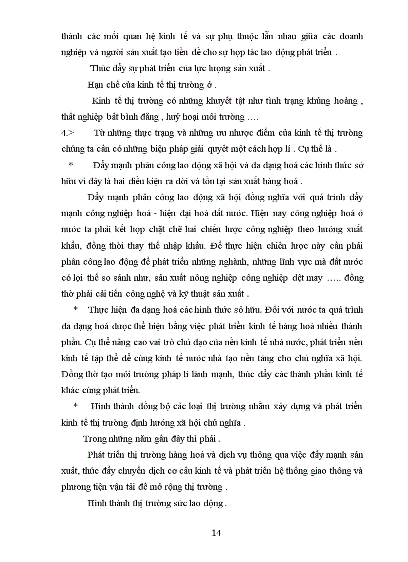 image for page Thực trạng và giải pháp cơ bản để phát triển kinh tế thị trường định hướng xã hội chủ nghĩa .