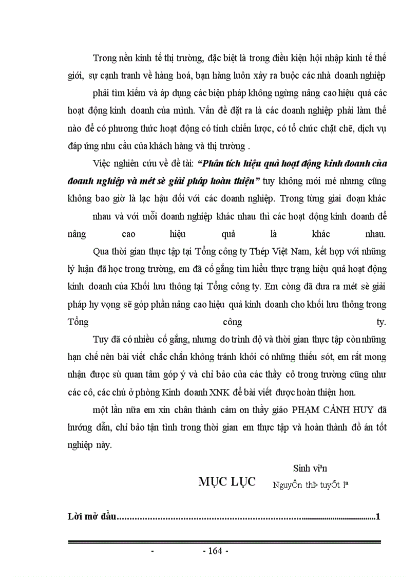 image for page Phân tích hiệu quả hoạt động kinh doanh của doanh nghiệp và một số giải pháp hoàn thiện