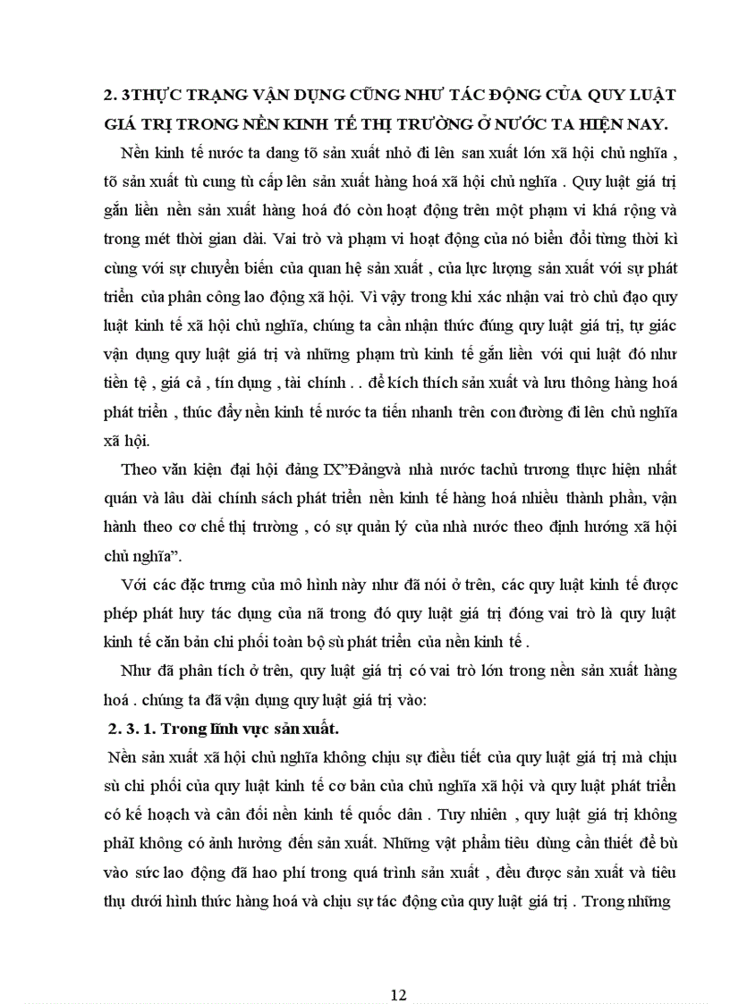 image for page Cơ sở lí luận về quy luật giá trị và vai trò của quy luật giá trị với nền kinh tế thị trường.