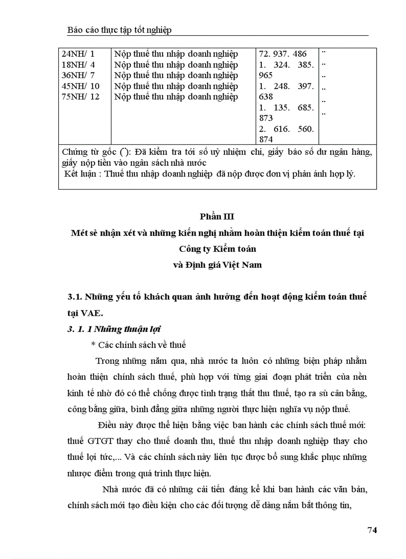 image for page Hoàn thiện kiểm toán thuế trong kiểm toán báo cáo tài chính tại Công ty kiểm toán và định giá Việt Nam