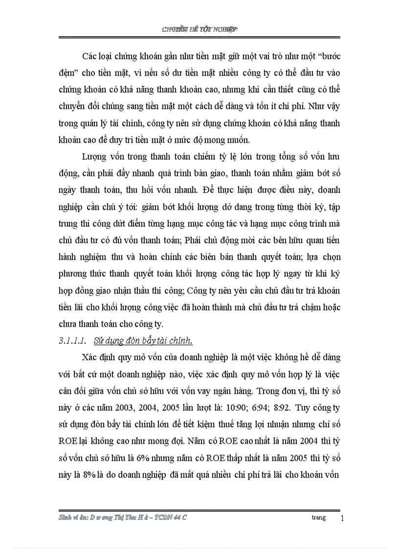 image for page Các giải pháp tài chính nâng cao lợi nhuận của Công ty Cổ phần đầu tư và xây dựng công trình 134