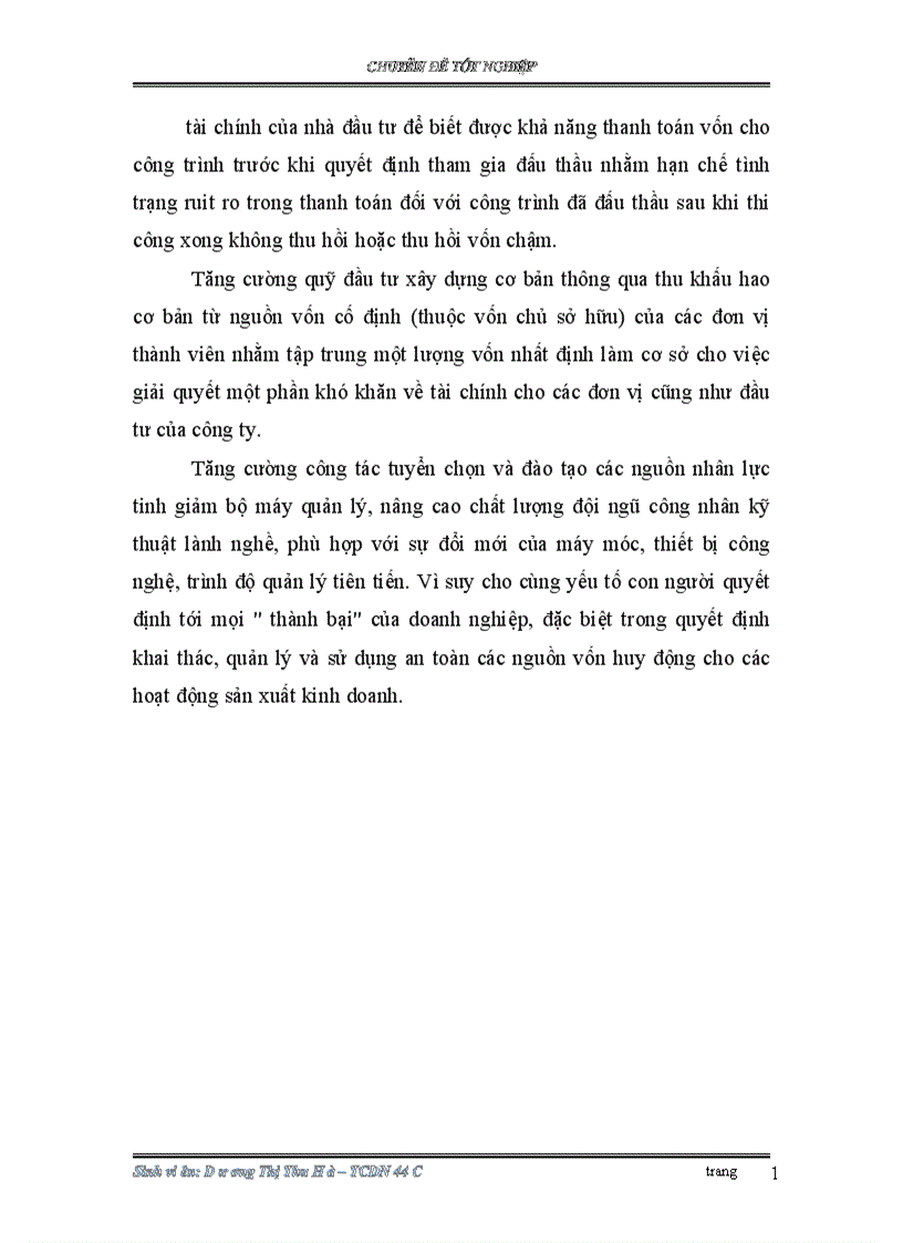 image for page Các giải pháp tài chính nâng cao lợi nhuận của Công ty Cổ phần đầu tư và xây dựng công trình 134