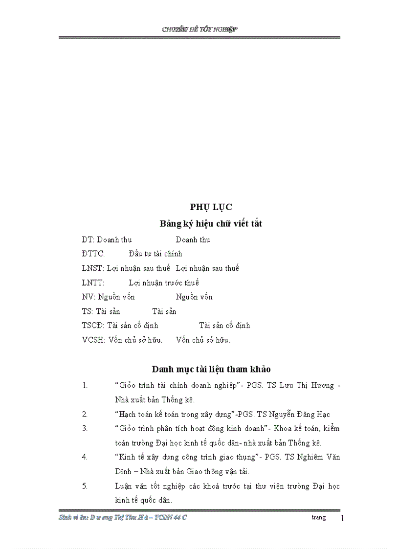 image for page Các giải pháp tài chính nâng cao lợi nhuận của Công ty Cổ phần đầu tư và xây dựng công trình 134