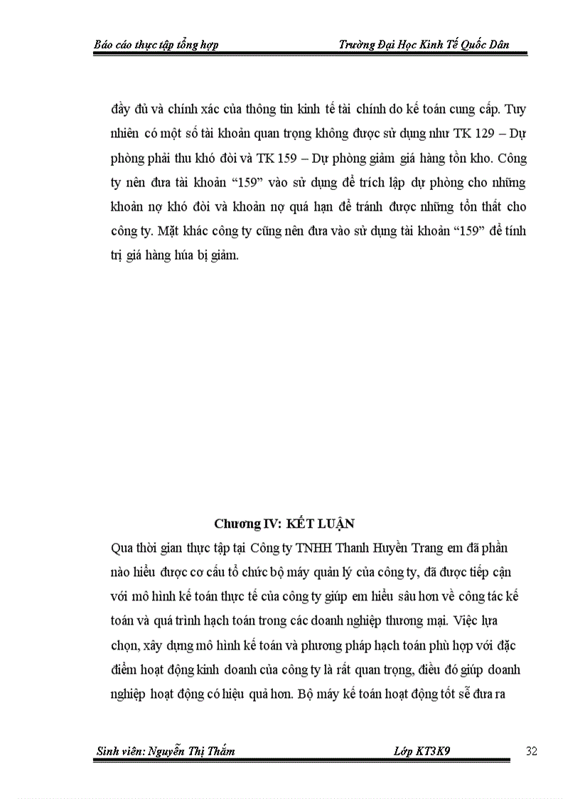 image for page Bộ máy kế toán và hệ thống kế toán tại Công ty TNHH Thanh Huyền Trang