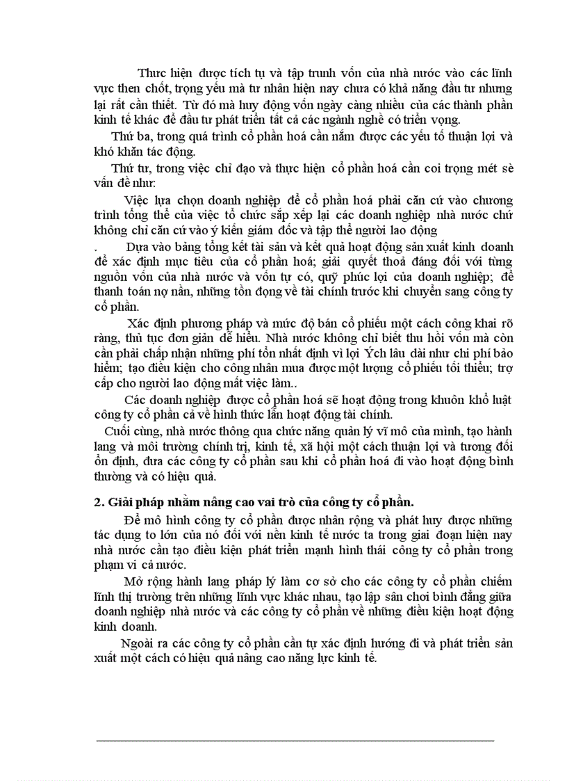 image for page Tình hình cổ phần hoá doanh nghiệp ở nước ta hiện nay.