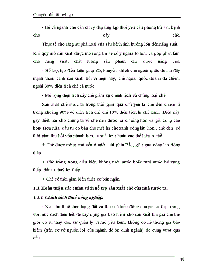 image for page Hoàn thiện chính sách xuất khẩu mặt hàng chè của Công ty TNHH TM Đại lợi