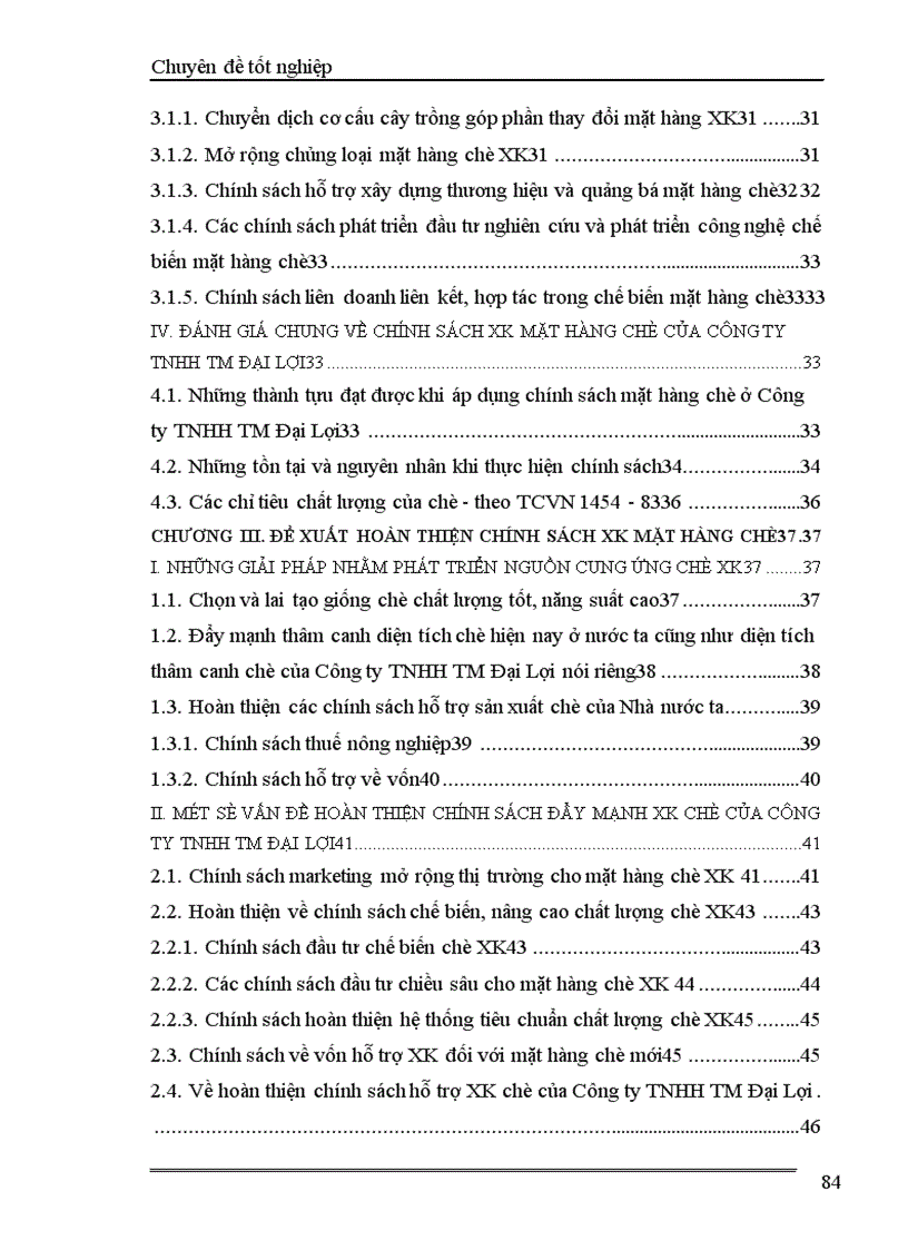 image for page Hoàn thiện chính sách xuất khẩu mặt hàng chè của Công ty TNHH TM Đại lợi