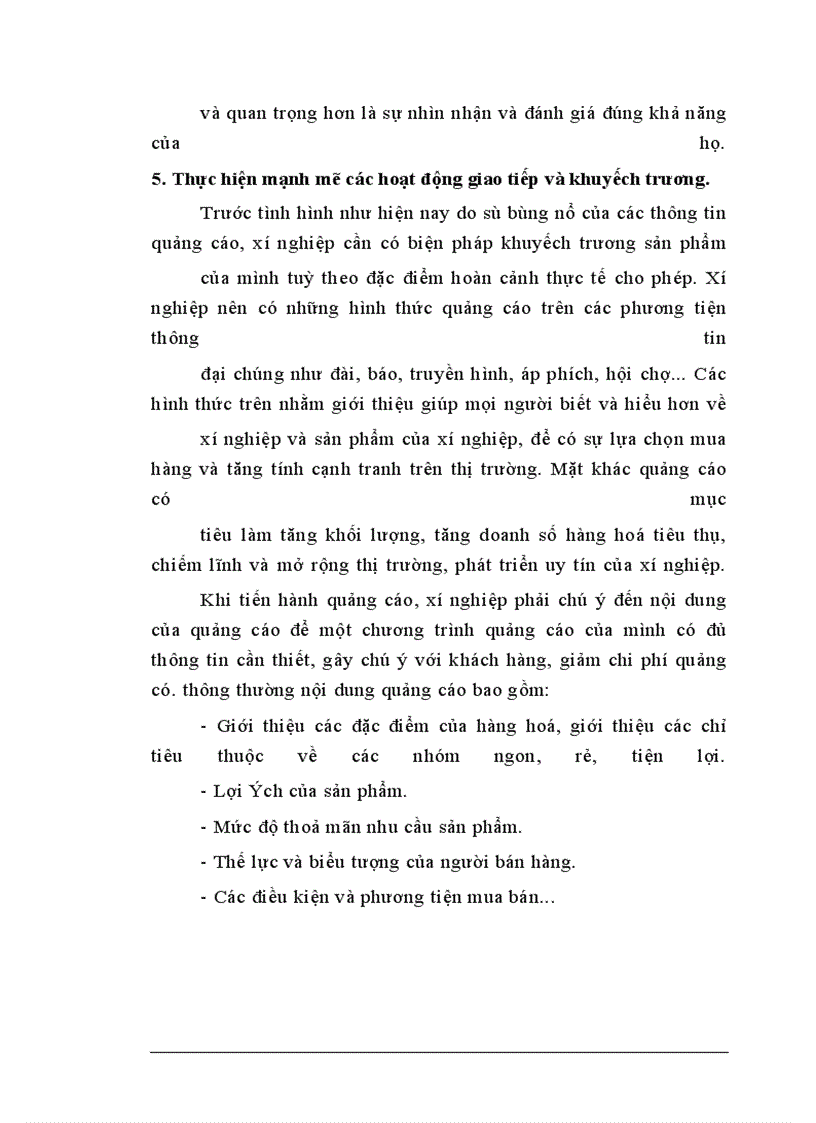 image for page Một số biện pháp nhằm đẩy mạnh công tác tiêu thụ sản phẩm ở xí nghiệp 22