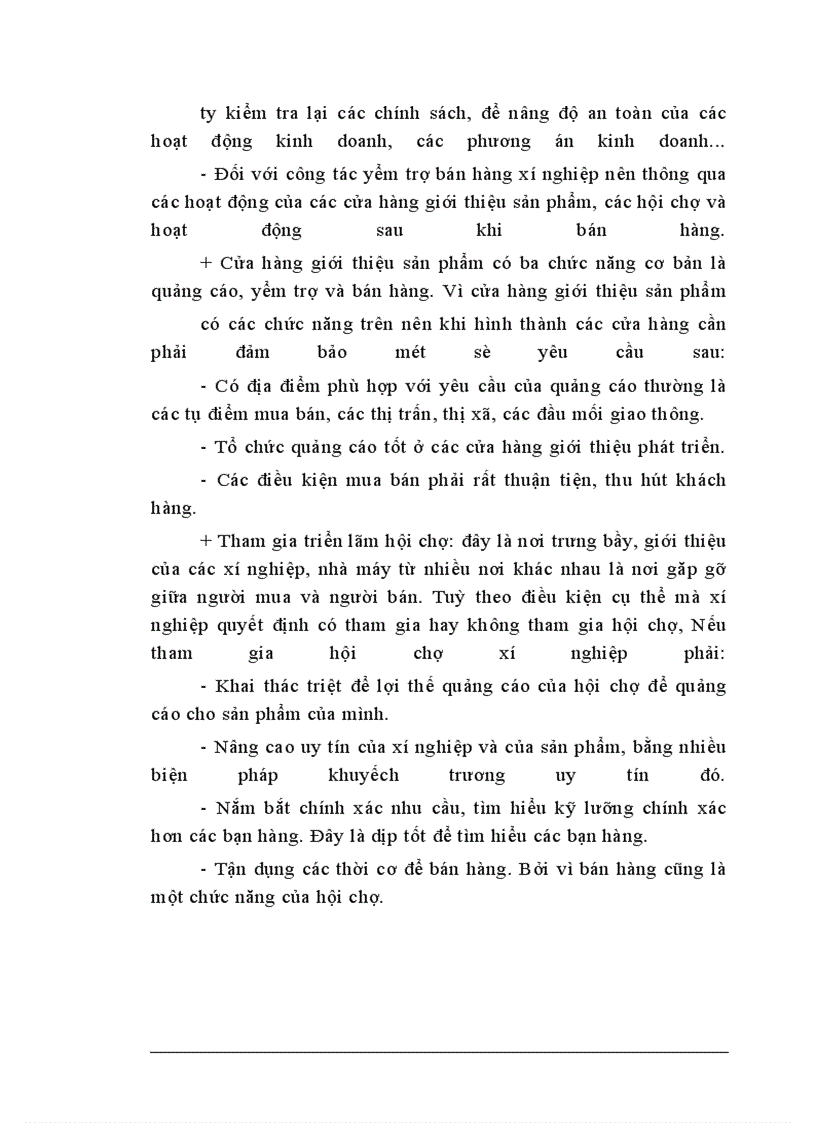 image for page Một số biện pháp nhằm đẩy mạnh công tác tiêu thụ sản phẩm ở xí nghiệp 22