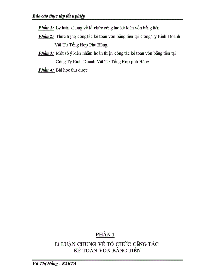 image for page Công tác kế toán vốn bằng tiền tại Công Ty Kinh Doanh Vật Tư Tổng Hợp phú Hùng
