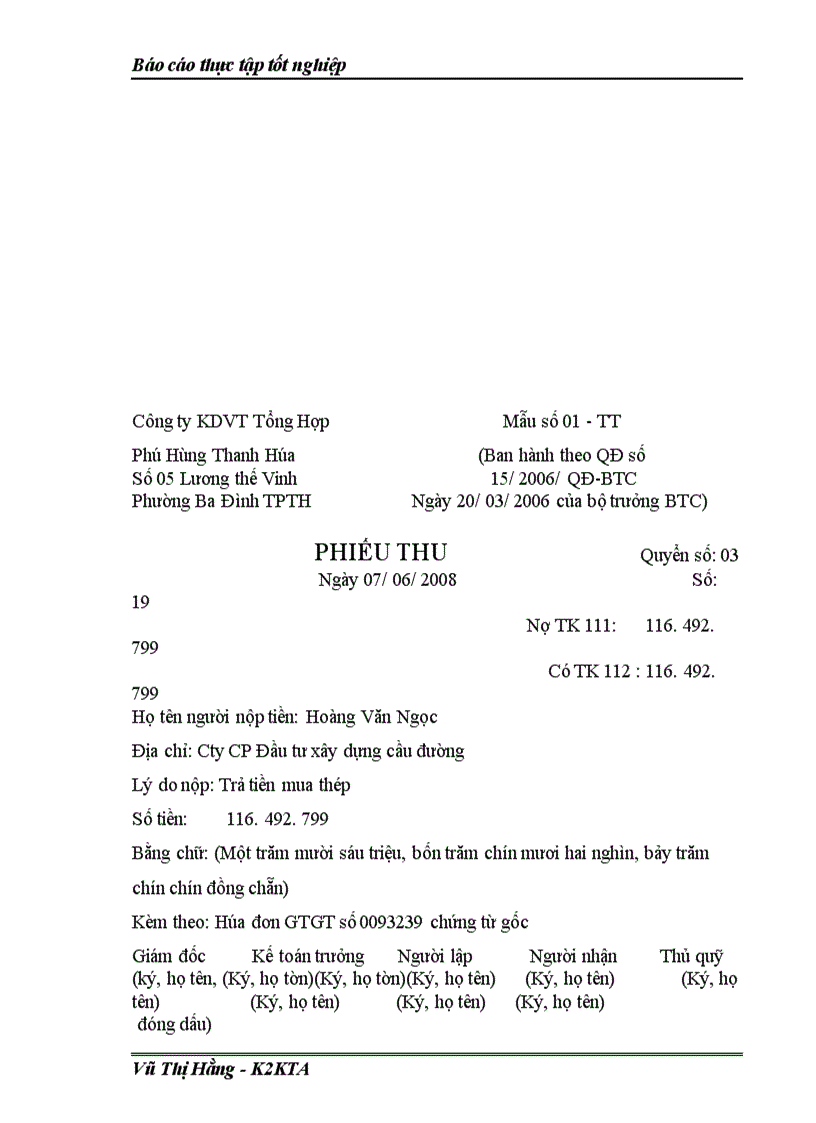 image for page Công tác kế toán vốn bằng tiền tại Công Ty Kinh Doanh Vật Tư Tổng Hợp phú Hùng