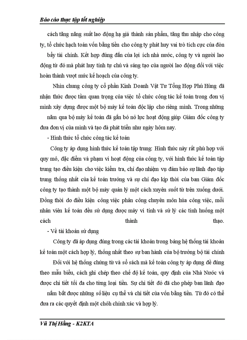 image for page Công tác kế toán vốn bằng tiền tại Công Ty Kinh Doanh Vật Tư Tổng Hợp phú Hùng