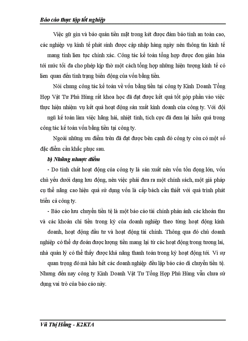 image for page Công tác kế toán vốn bằng tiền tại Công Ty Kinh Doanh Vật Tư Tổng Hợp phú Hùng