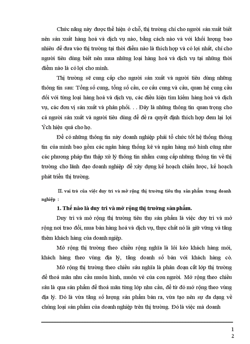 image for page Một số biện pháp nhằm duy trì và mở rộng thị trường tiêu thụ sản phẩm tại Công ty cổ phần Dệt 10-10