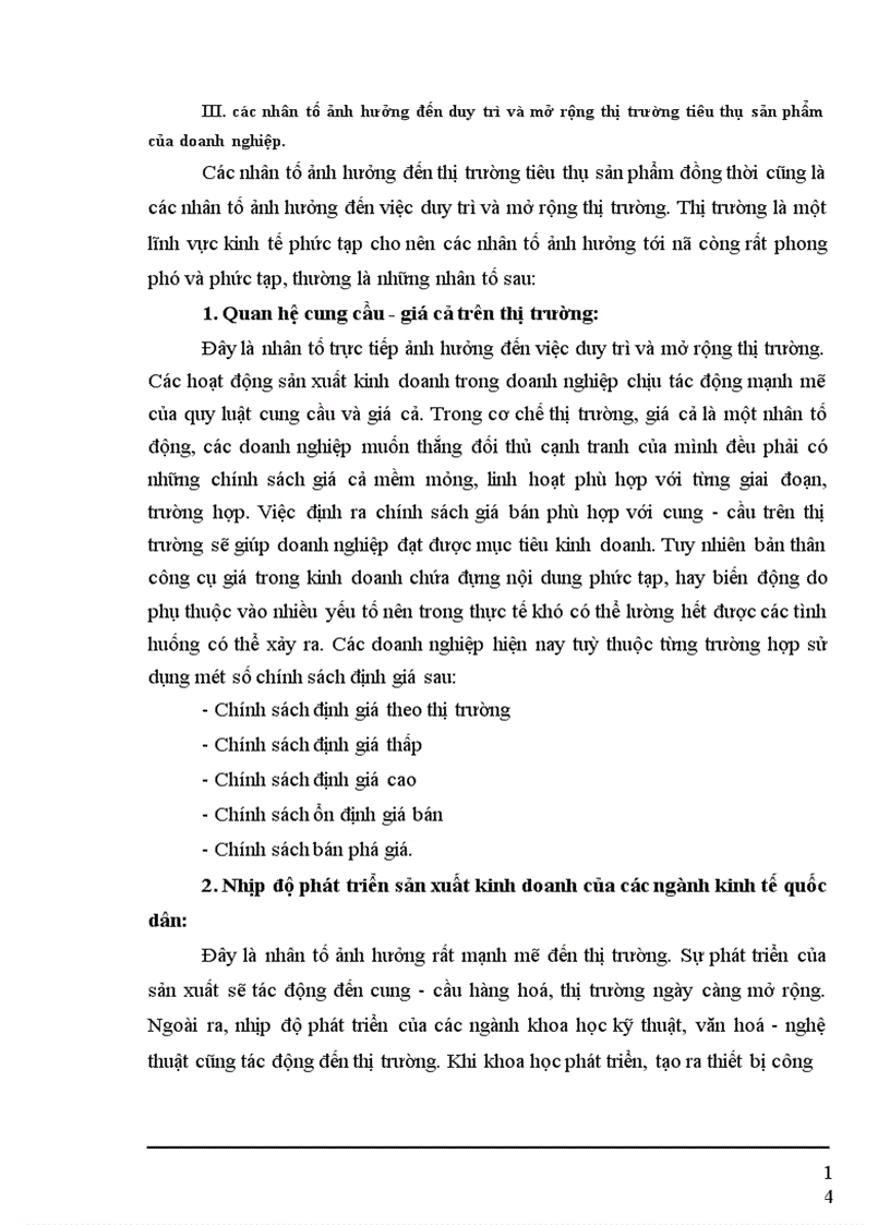 image for page Một số biện pháp nhằm duy trì và mở rộng thị trường tiêu thụ sản phẩm tại Công ty cổ phần Dệt 10-10