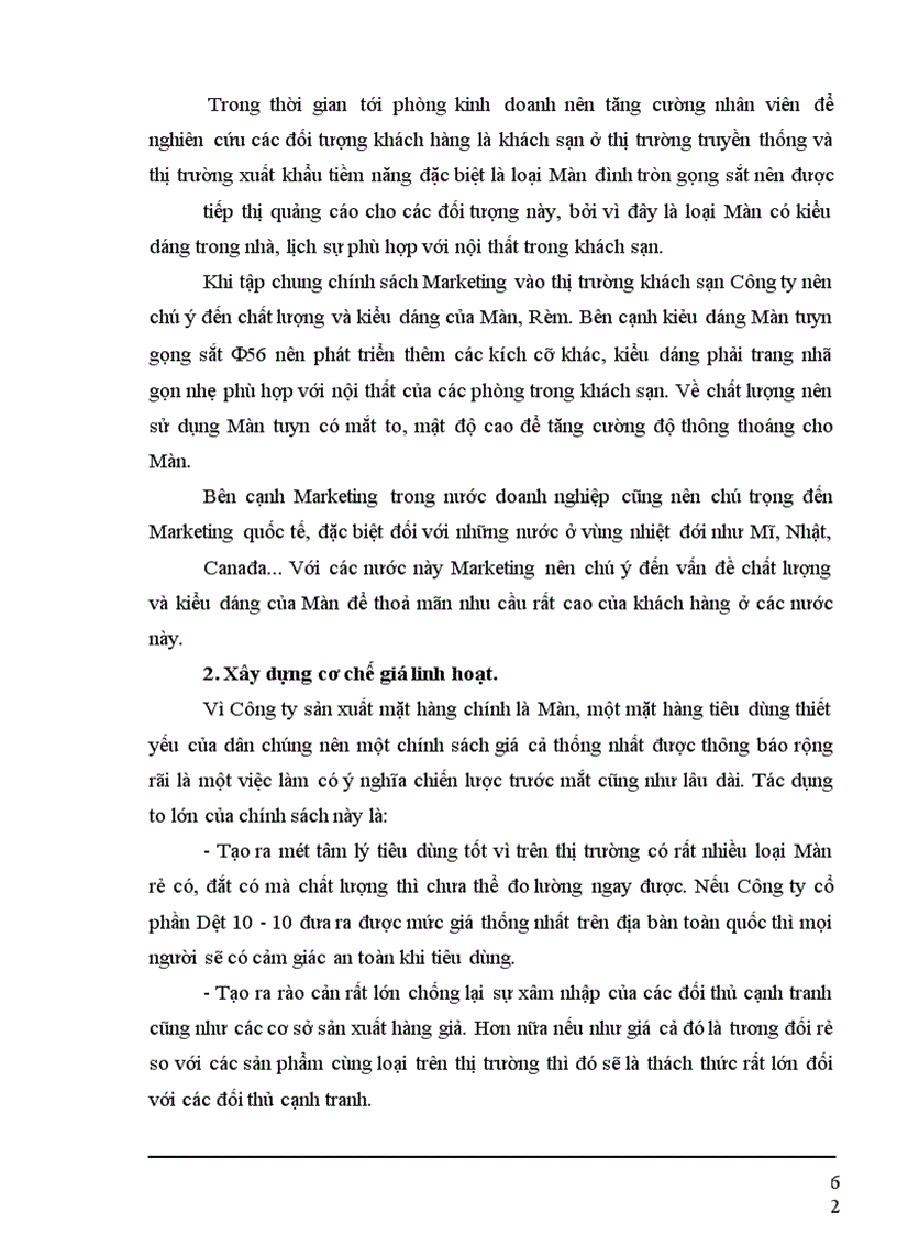 image for page Một số biện pháp nhằm duy trì và mở rộng thị trường tiêu thụ sản phẩm tại Công ty cổ phần Dệt 10-10