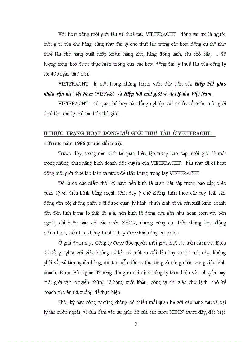 image for page Hoạt động kinh doanh môi giới thuê tàu ở Vietfracht - Thực trạng và giải pháp