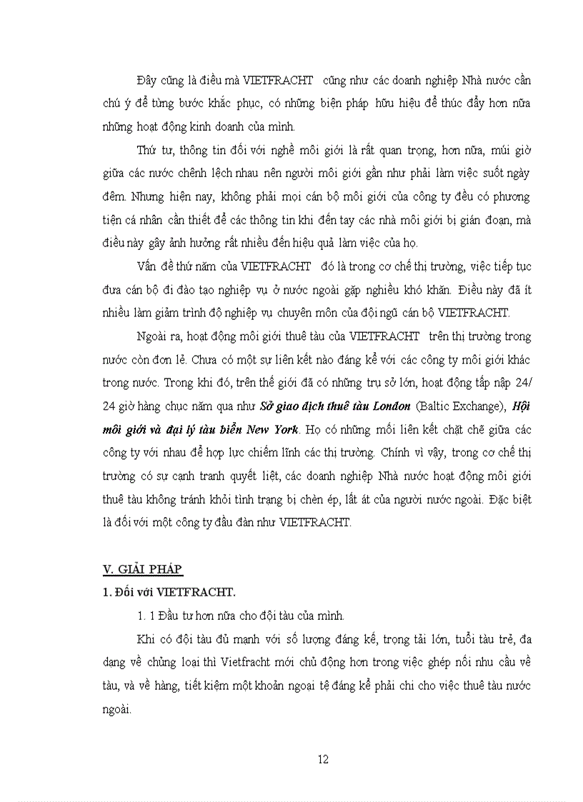 image for page Hoạt động kinh doanh môi giới thuê tàu ở Vietfracht - Thực trạng và giải pháp