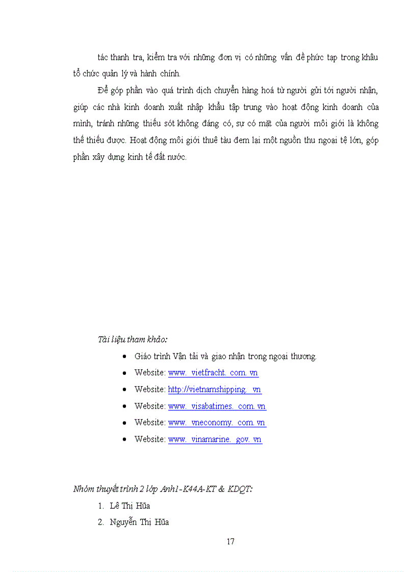 image for page Hoạt động kinh doanh môi giới thuê tàu ở Vietfracht - Thực trạng và giải pháp