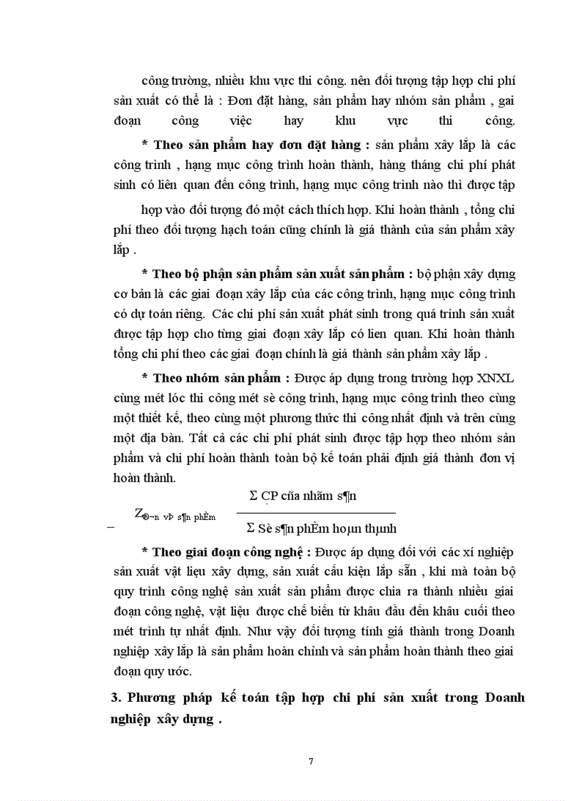 image for page Kế toán tập hợp chi phí sản xuất và tính giá thành sản phẩm xây lắp